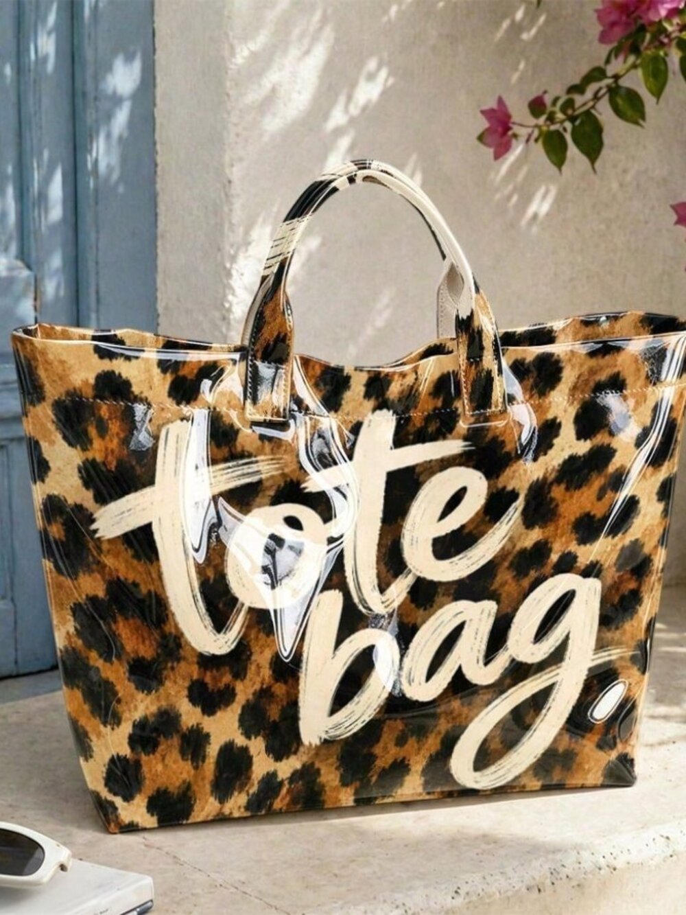 Multicolor Classic Women's Leopard Print Handbag - Picture 5 of 9